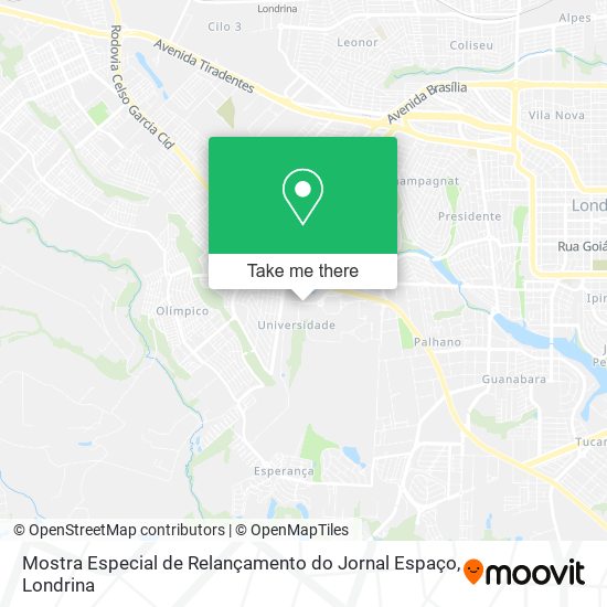 Mostra Especial de Relançamento do Jornal Espaço map