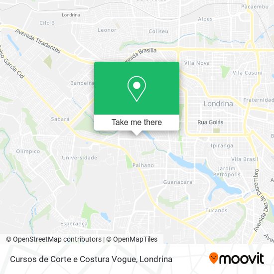 Cursos de Corte e Costura Vogue map