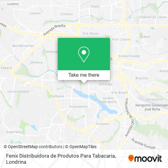 Fenix Distribuidora de Produtos Para Tabacaria map