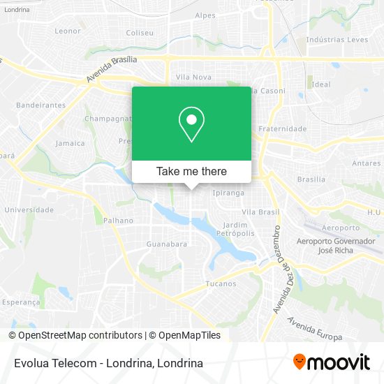 Evolua Telecom - Londrina map