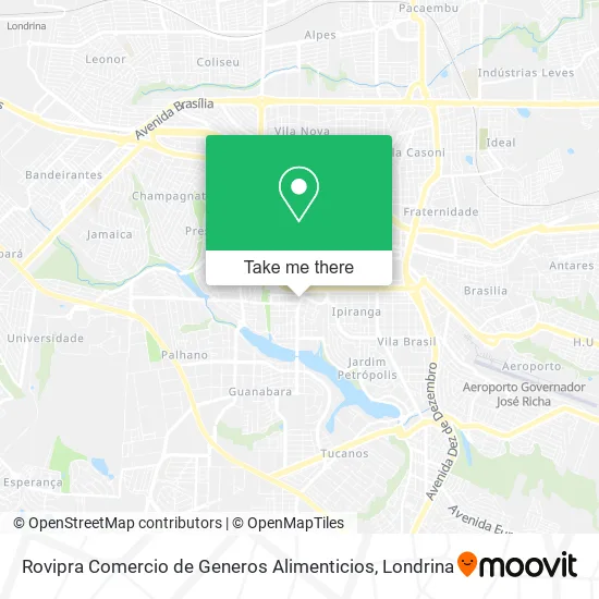 Rovipra Comercio de Generos Alimenticios map