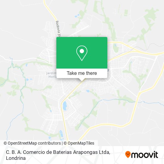 C. B. A. Comercio de Baterias Arapongas Ltda map