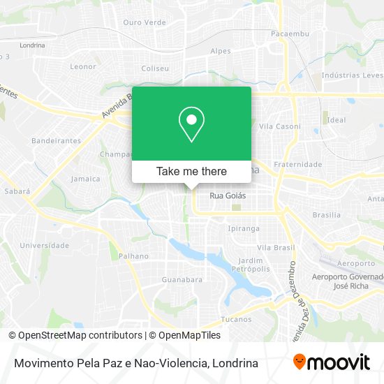 Movimento Pela Paz e Nao-Violencia map