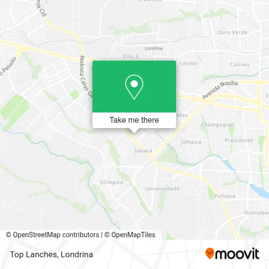 Top Lanches map