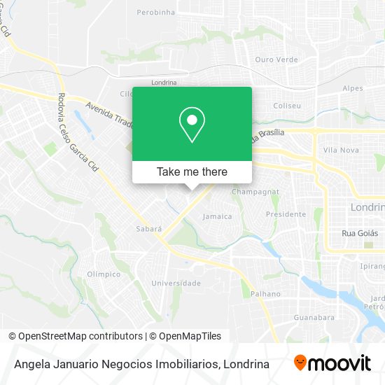 Angela Januario Negocios Imobiliarios map
