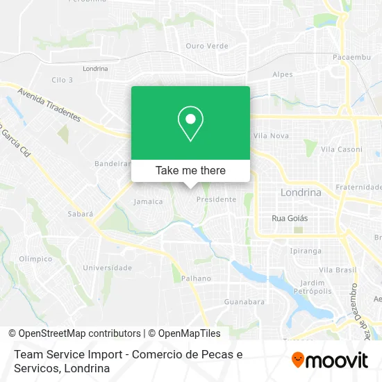Team Service Import - Comercio de Pecas e Servicos map