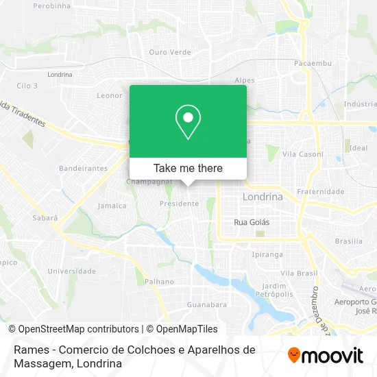 Rames - Comercio de Colchoes e Aparelhos de Massagem map