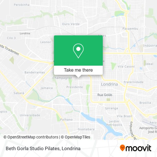 Beth Gorla Studio Pilates map