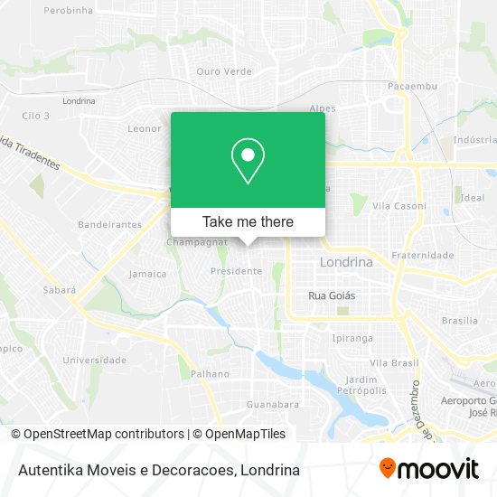 Autentika Moveis e Decoracoes map