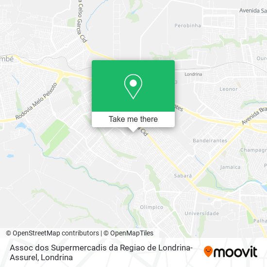 Assoc dos Supermercadis da Regiao de Londrina-Assurel map