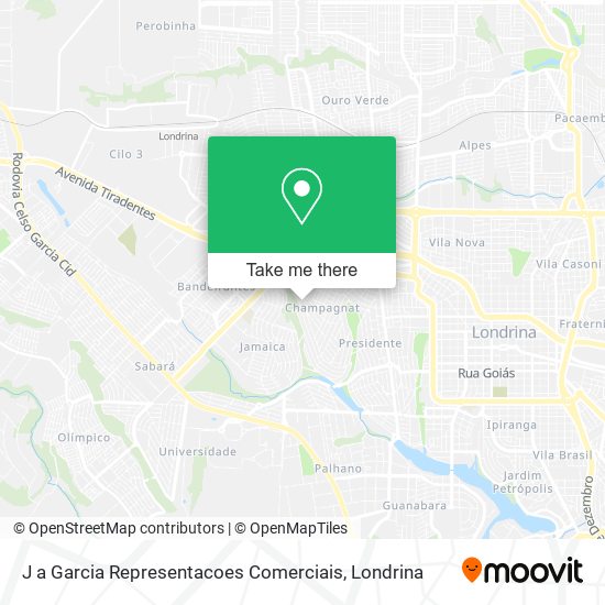 J a Garcia Representacoes Comerciais map