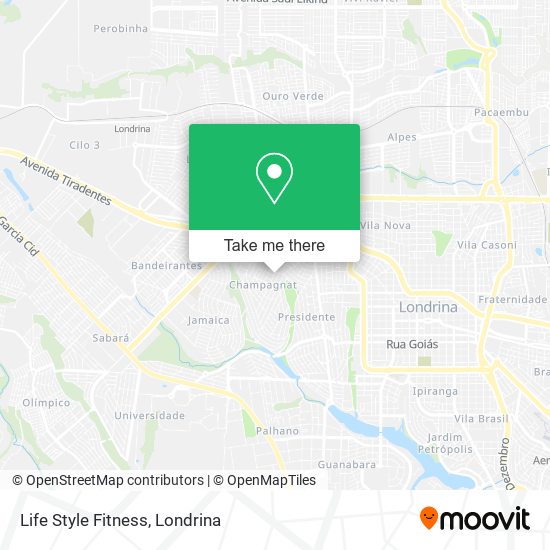 Mapa Life Style Fitness