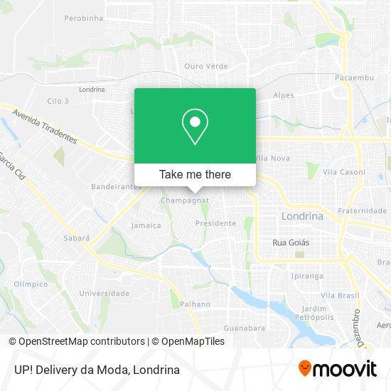 Mapa UP! Delivery da Moda