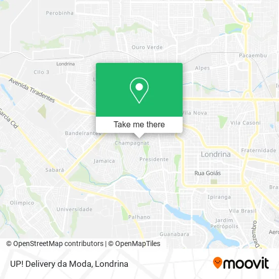 UP! Delivery da Moda map