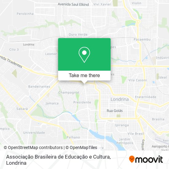 Associação Brasileira de Educação e Cultura map