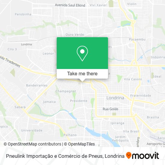 Pneulink Importação e Comércio de Pneus map