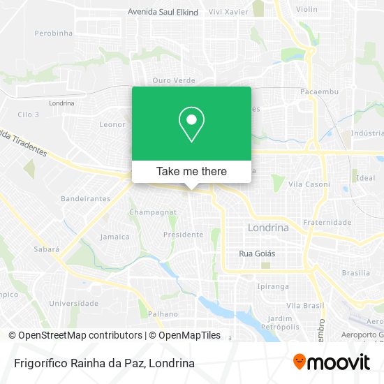 Frigorífico Rainha da Paz map