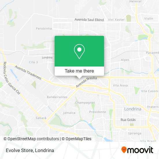 Evolve Store map