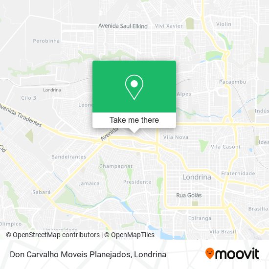 Don Carvalho Moveis Planejados map