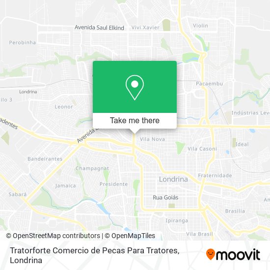 Mapa Tratorforte Comercio de Pecas Para Tratores