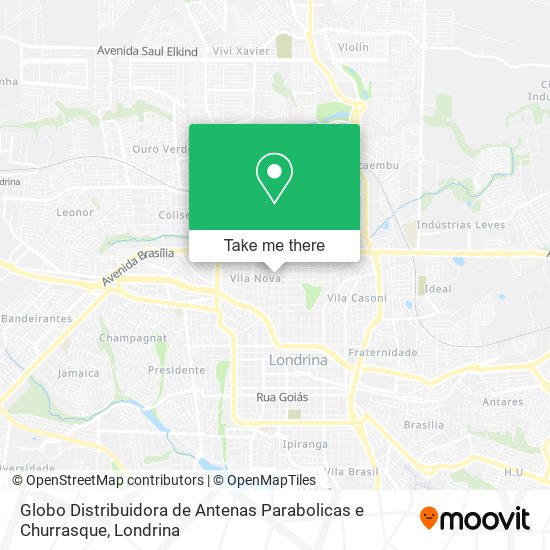 Globo Distribuidora de Antenas Parabolicas e Churrasque map