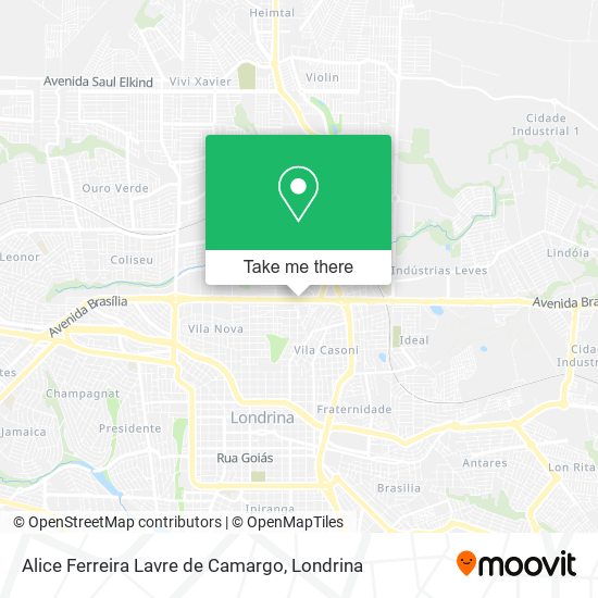 Alice Ferreira Lavre de Camargo map