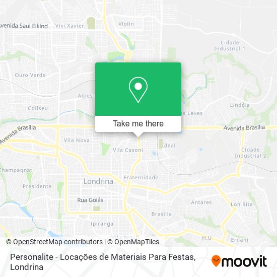 Personalite - Locações de Materiais Para Festas map