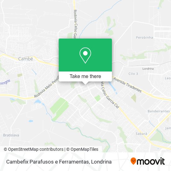 Cambefix Parafusos e Ferramentas map
