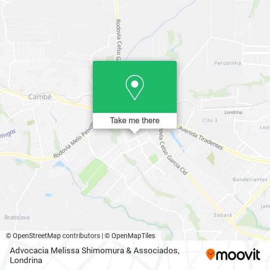 Advocacia Melissa Shimomura & Associados map