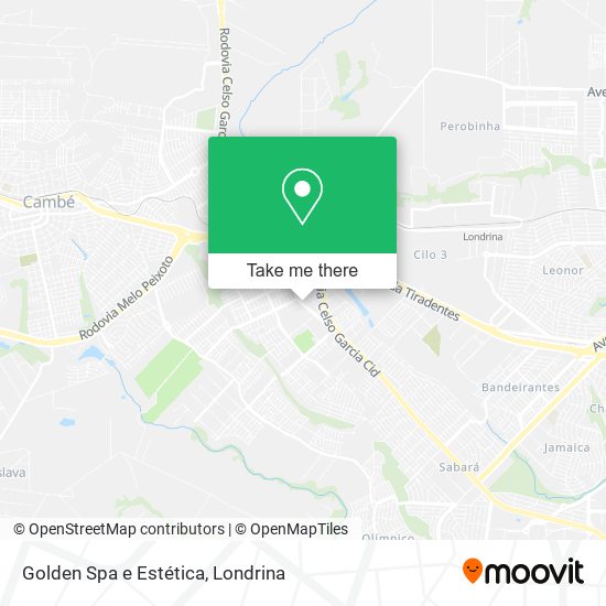 Golden Spa e Estética map