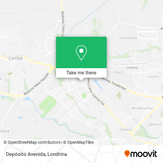 Depósito Avenida map