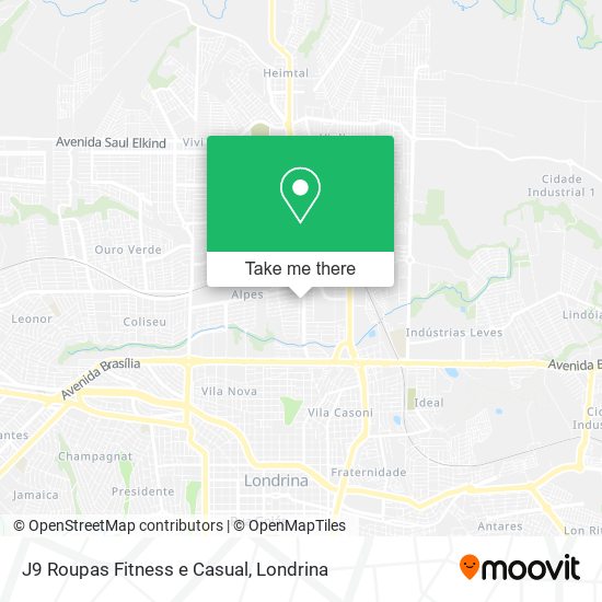 J9 Roupas Fitness e Casual map