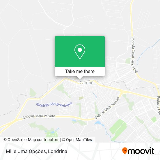 Mil e Uma Opções map
