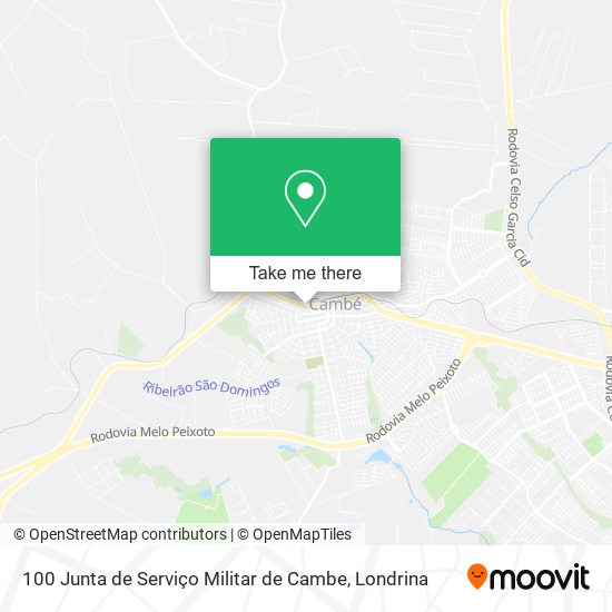 100 Junta de Serviço Militar de Cambe map