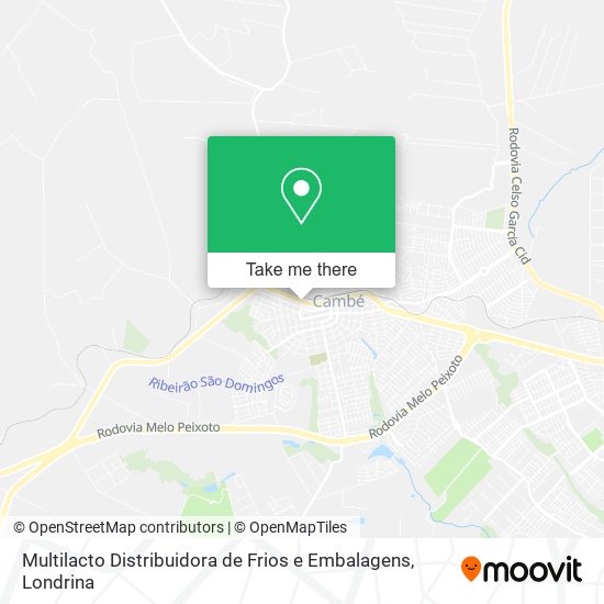Multilacto Distribuidora de Frios e Embalagens map