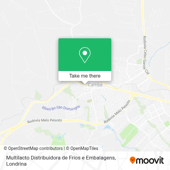 Multilacto Distribuidora de Frios e Embalagens map