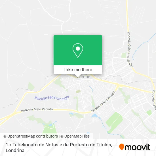 1o Tabelionato de Notas e de Protesto de Títulos map