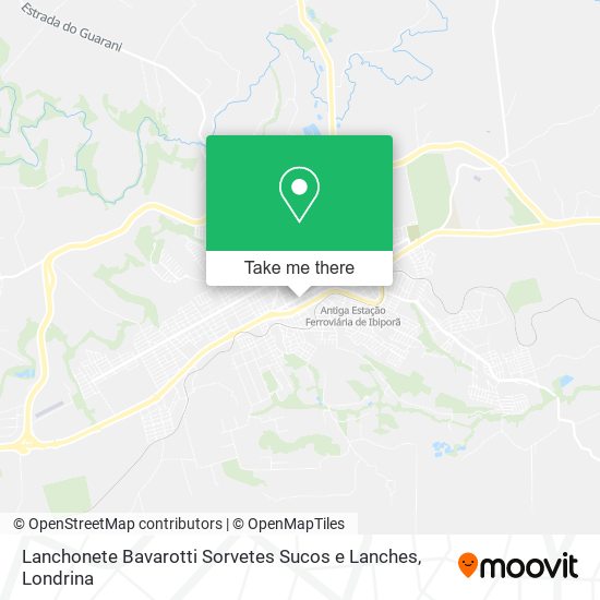 Lanchonete Bavarotti Sorvetes Sucos e Lanches map