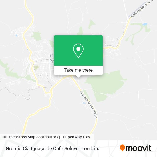 Grêmio Cia Iguaçu de Café Solúvel map