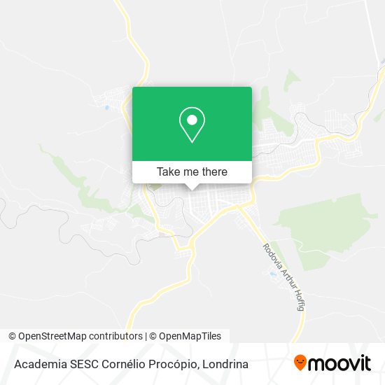 Mapa Academia SESC Cornélio Procópio