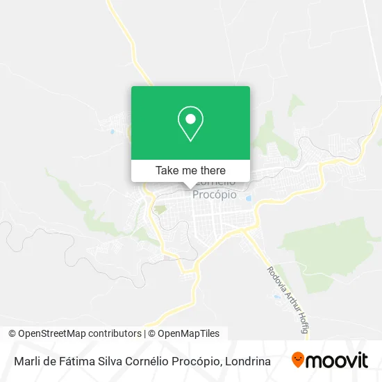 Marli de Fátima Silva Cornélio Procópio map