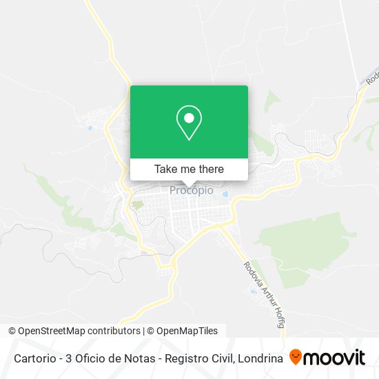 Cartorio - 3 Oficio de Notas - Registro Civil map