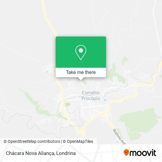 Chácara Nova Aliança map