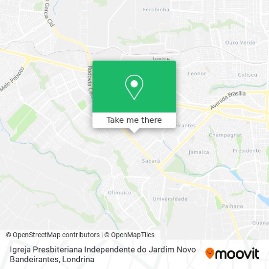 Igreja Presbiteriana Independente do Jardim Novo Bandeirantes map
