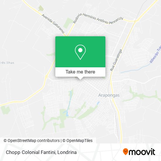 Chopp Colonial Fantini map