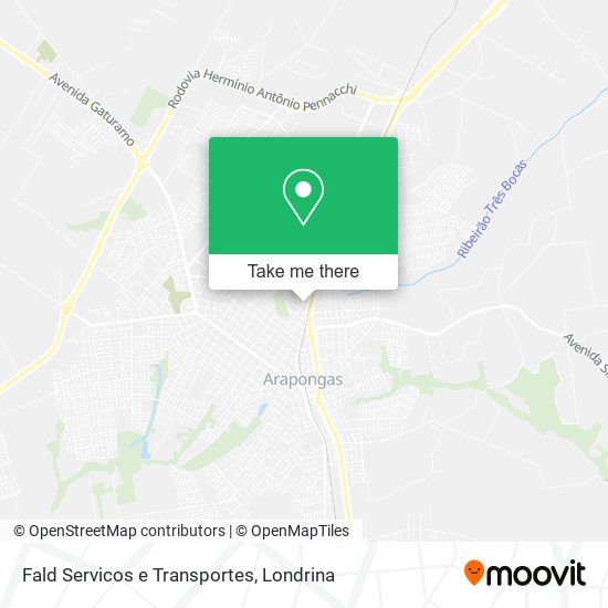 Fald Servicos e Transportes map