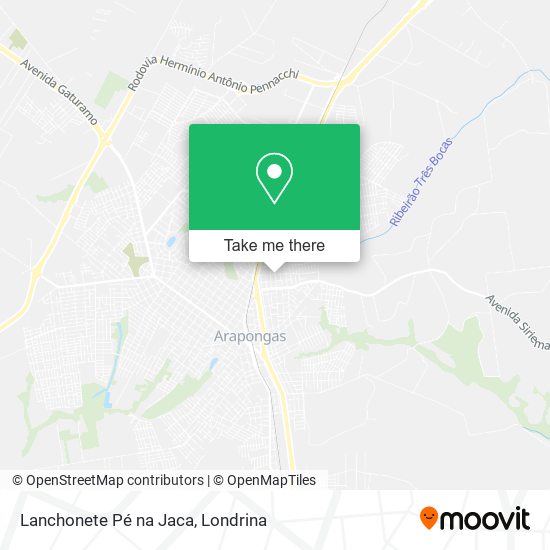 Lanchonete Pé na Jaca map