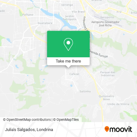 Julia's Salgados map