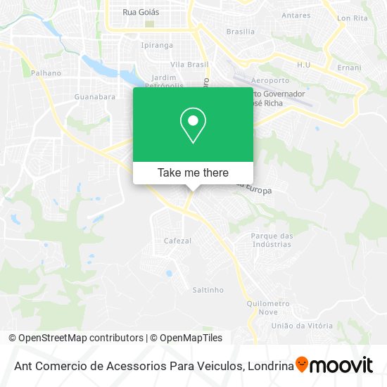 Ant Comercio de Acessorios Para Veiculos map