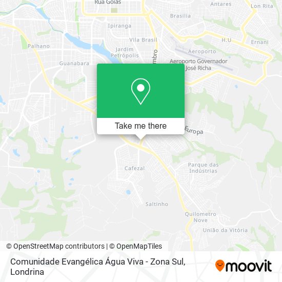 Comunidade Evangélica Água Viva - Zona Sul map